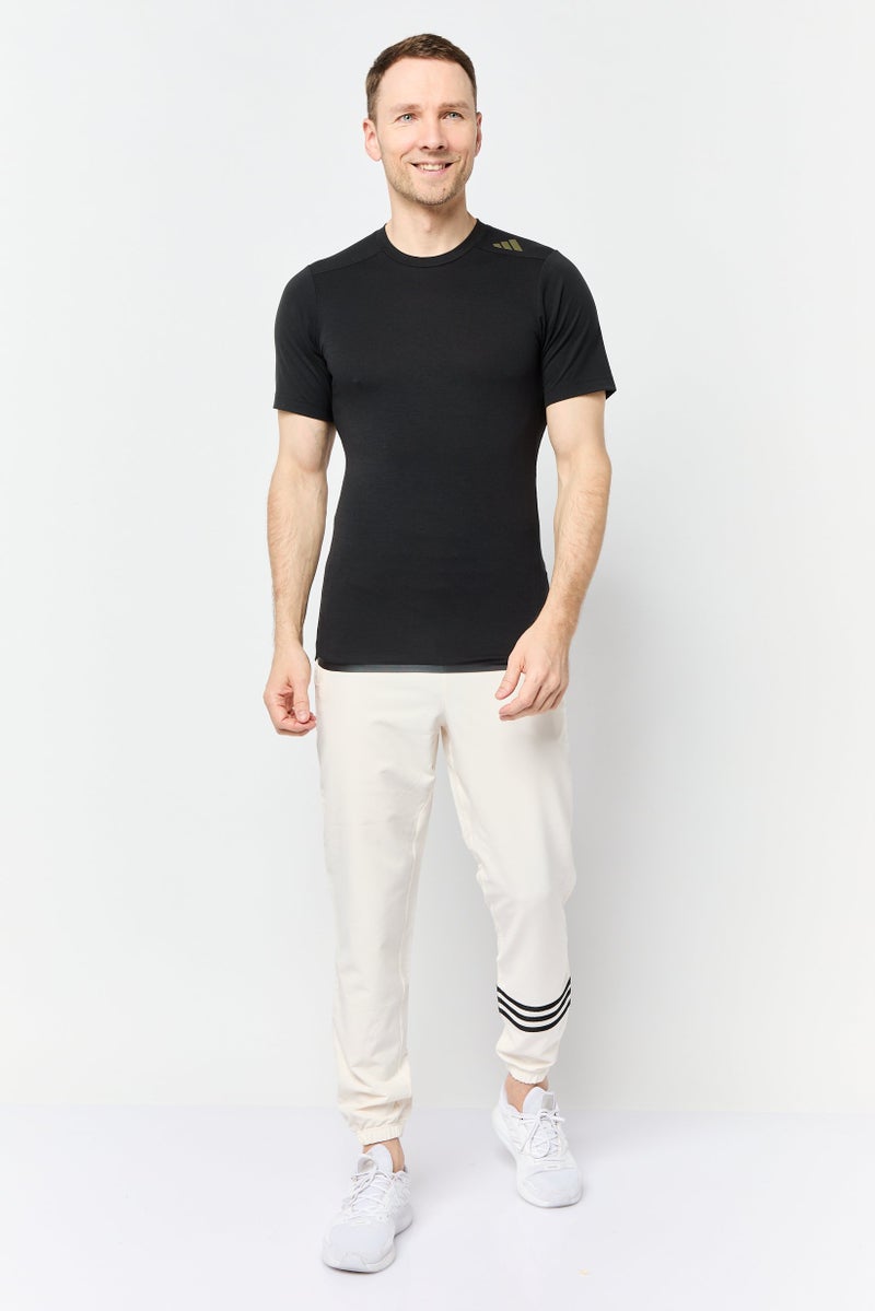 Adidas Men Sportswear Fit Short Sleeve Training T-Shirt, Black - Image 4